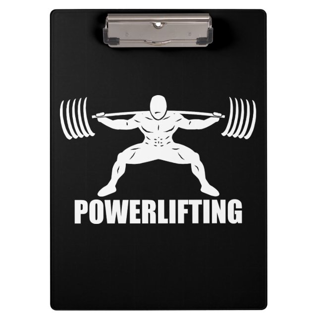 Carpeta De Pinza Cuadrado de "levantamiento de potencia" Motivador (Anverso)