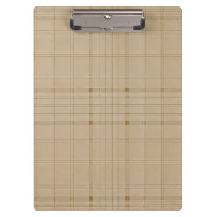 Carpeta De Pinza Cuadrícula sutil - marrón