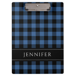 Carpeta De Pinza Cuadro Azul Moderno