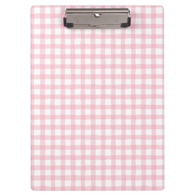 Carpeta De Pinza Cuadros Rosa Pastel – Estética Suave Sin Costuras  (Anverso)