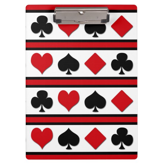 Carpeta De Pinza Cuatro trajes de cartas (Anverso)
