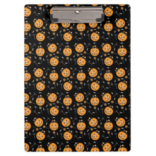 Carpeta De Pinza Cubeta De Caramelo De Calabaza Patrón De Truco O T