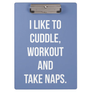 Carpeta De Pinza Cuddle, Workout, Tome Napas, Divertido Gimnasio De