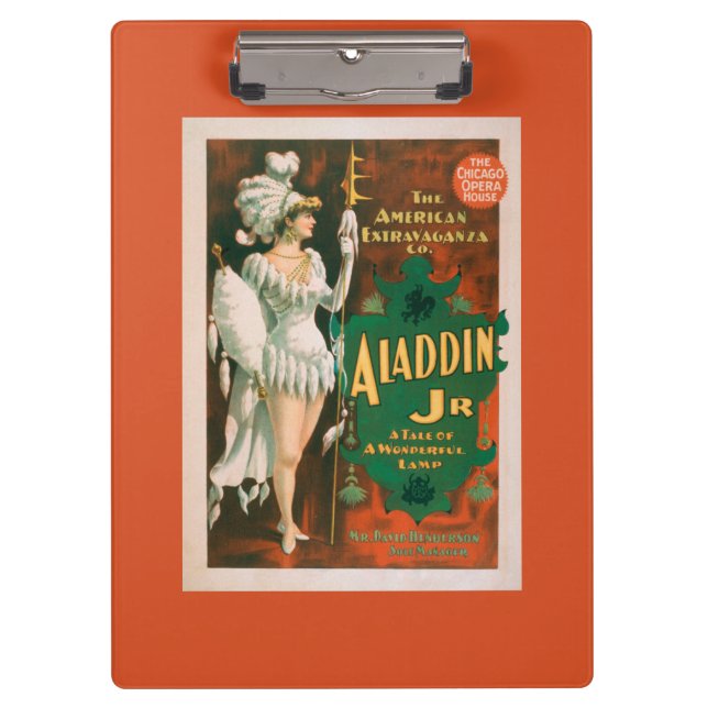 Carpeta De Pinza Cuento del Jr. de Aladdin de un teatro maravilloso (Anverso)