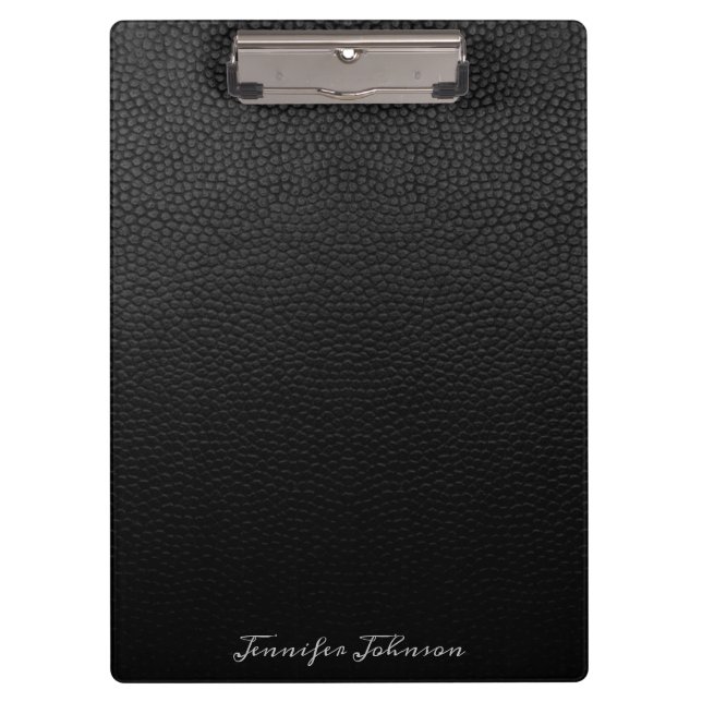 Carpeta De Pinza Cuero negro (Anverso)