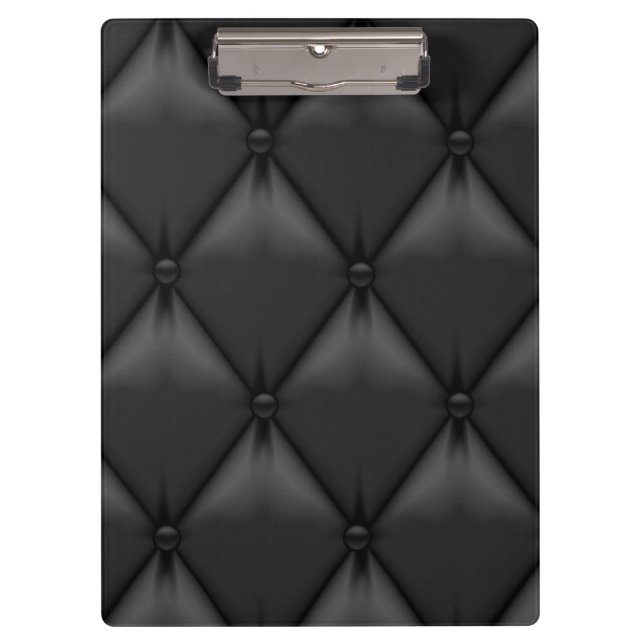 Carpeta De Pinza Cuero negro de encargo retro (Anverso)