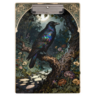Carpeta De Pinza Cuervo Art Nouveau
