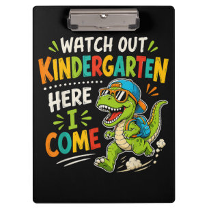Carpeta De Pinza Cuidado jardín de infancia aquí vengo Dino