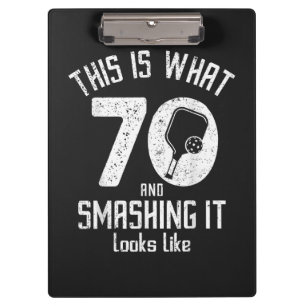 Carpeta De Pinza Cumpleaños 70 Años Ama Pickleball