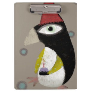 Carpeta De Pinza cumpleaños feliz pingüino de magdalena