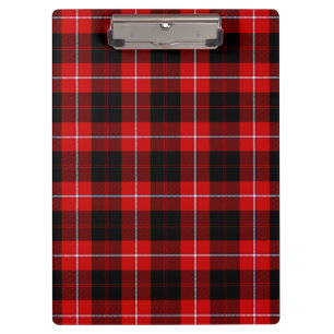 Carpeta De Pinza Cunningham Tartan Red Black Plaid