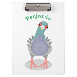 Carpeta De Pinza Curioso ilustracion personalizado de palomas