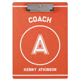Carpeta De Pinza Custom Basketball Textured Coach Sporty