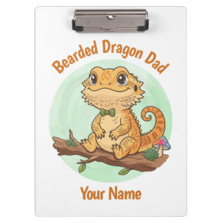 Carpeta De Pinza Custom Bearded Dragon Dad Clipboard