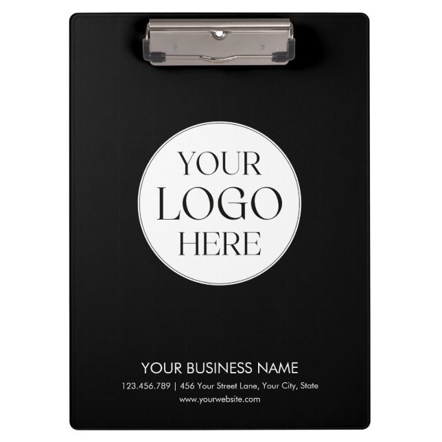 Carpeta De Pinza Custom Business Logo Modern Minimalist Promotional (Anverso)