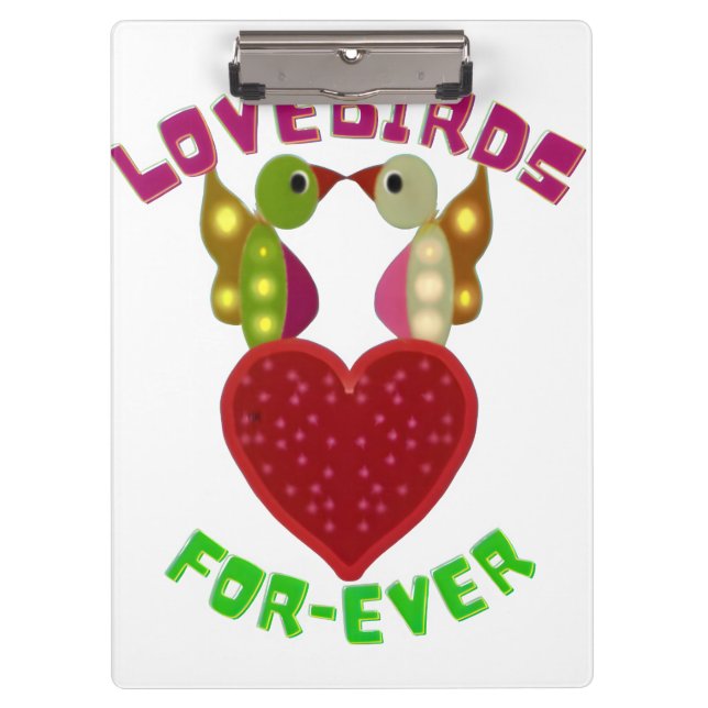 Carpeta De Pinza Custom Lovebirds Heart Gift Classic Playing Cards (Anverso)