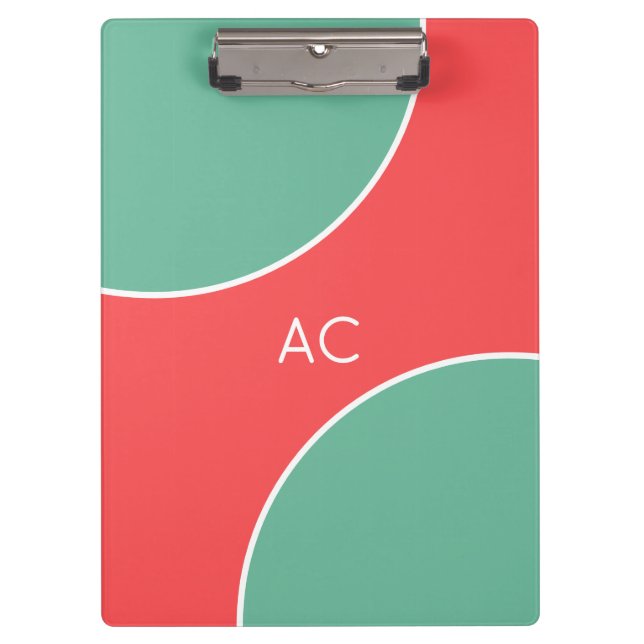Carpeta De Pinza Custom Modern Coral Minimalist (Anverso)