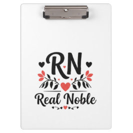 Carpeta De Pinza Custom Name RN Real Noble Floral Gift