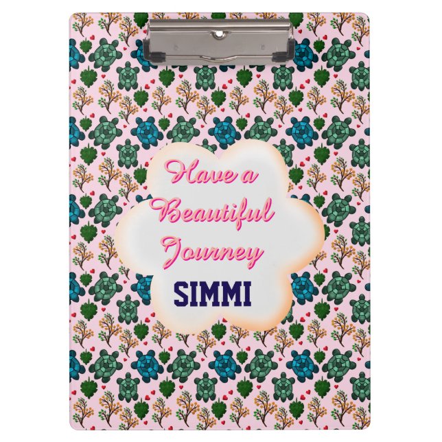 Carpeta De Pinza Custom turtle pattern  (Anverso)