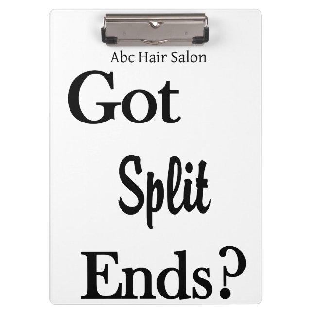 Carpeta De Pinza Cute Beauty Salon Barbershop Clipboard  (Anverso)