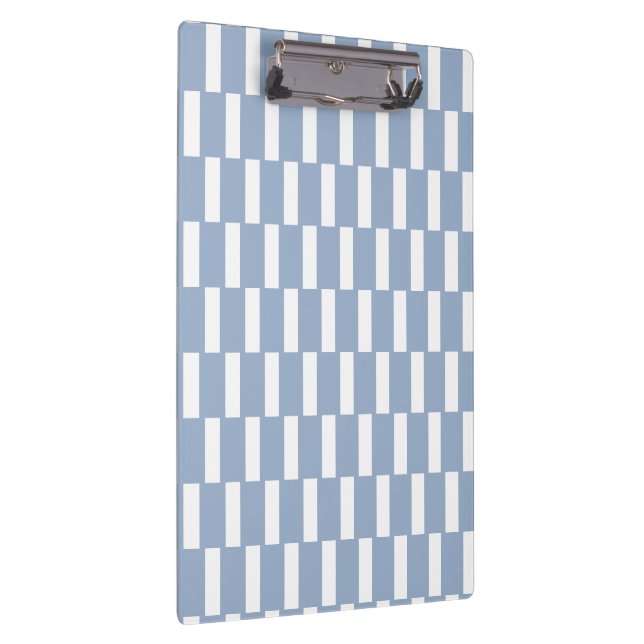 Carpeta De Pinza Cute Blue & White Stripe Clipboard  (Derecha)