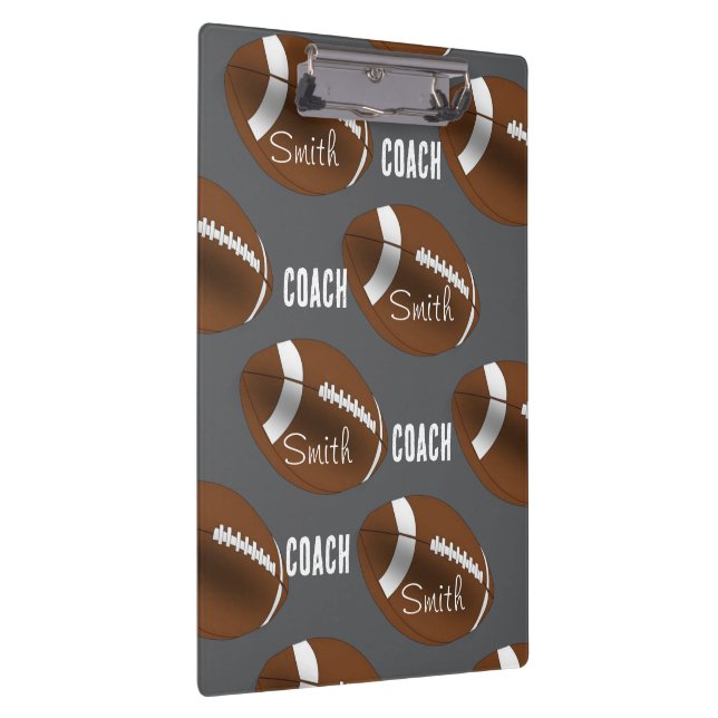 Carpeta De Pinza Cute Coach Football Sports Clipboard  (Derecha)
