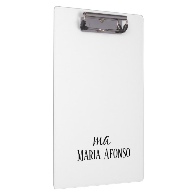 Carpeta De Pinza Cute Customized Personalized Name Clipboard  (Derecha)