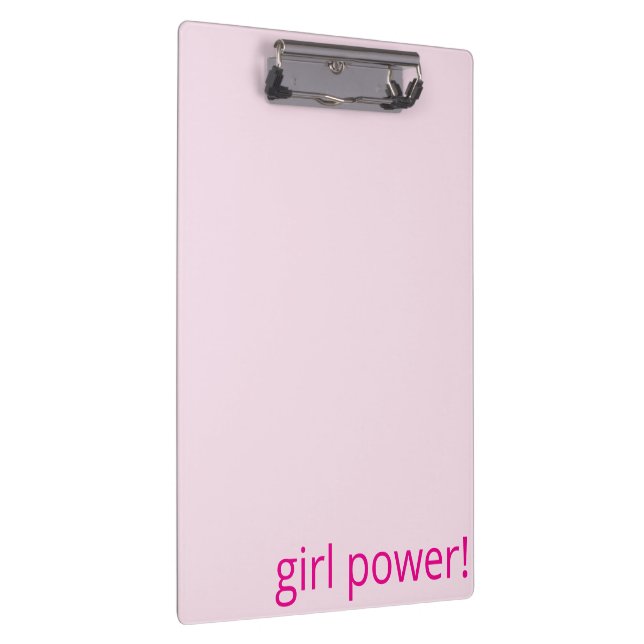 Carpeta De Pinza Cute Girl Power Soft Baby Pink Clipboard  (Derecha)
