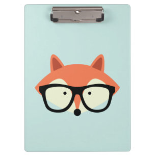 Carpeta De Pinza Cute Hipster Red Fox