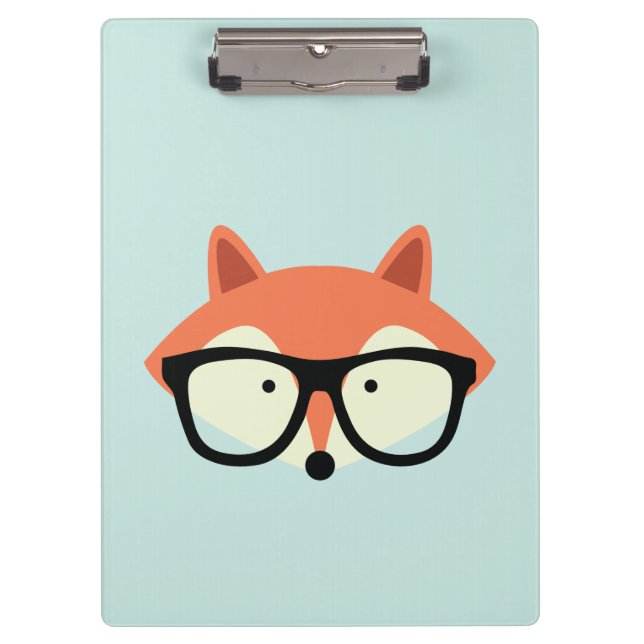Carpeta De Pinza Cute Hipster Red Fox (Anverso)