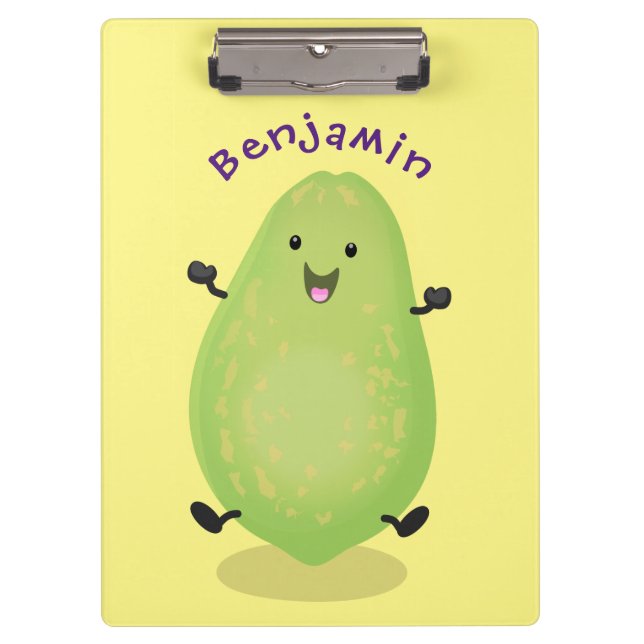 Carpeta De Pinza Cute kawaii papaya paw personalizado ilustracion (Anverso)