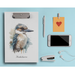 Carpeta De Pinza Cute Kookaburra en una sucursal, personalizado