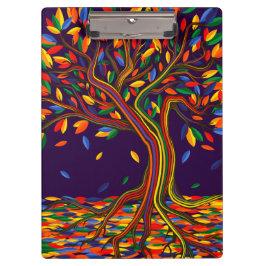 Carpeta De Pinza Cute otoño arcoiris púrpura otoño Acción de Gracia