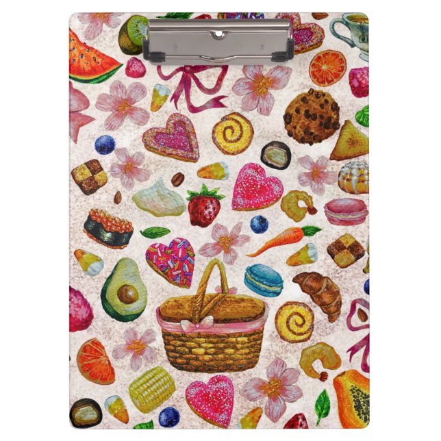 Carpeta De Pinza Cute Pastry Confections Sweets (Anverso)