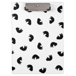 Carpeta De Pinza CUTE Patrón de gato negro y blanco