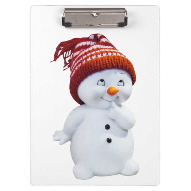 CARPETA DE PINZA CUTE PLAYFUL SNOWMAN (Anverso)