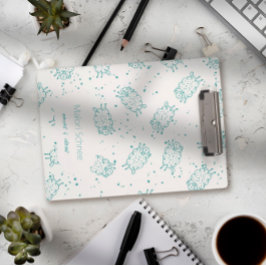 Carpeta De Pinza Cute Sheep – Whimsical Seamless Pattern