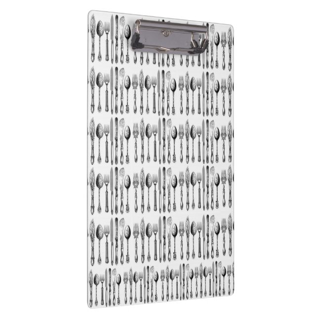 Carpeta De Pinza Cute Spoons Forks Knives Clipboard  (Derecha)