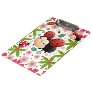 Carpeta De Pinza Cute Strawberry Ladybug Clipboard