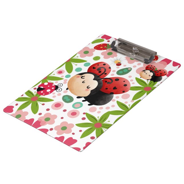 Carpeta De Pinza Cute Strawberry Ladybug Clipboard (Angular)