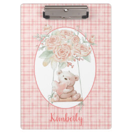 Carpeta De Pinza Cute Teddy Bear