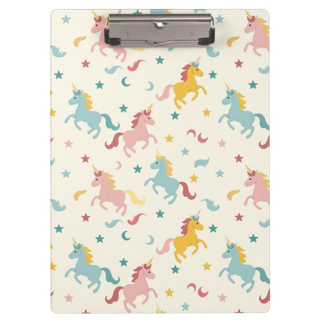 Carpeta De Pinza Cute unicornio (Anverso)