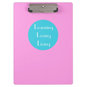 Carpeta De Pinza Cuto Aprendizaje Amante Cita Viva Con Texto Rosa