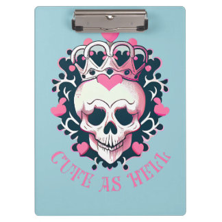 Carpeta De Pinza Cuto como el infierno Schädel mit Krone