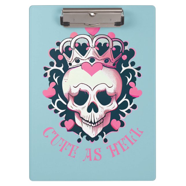 Carpeta De Pinza Cuto como el infierno Schädel mit Krone (Anverso)