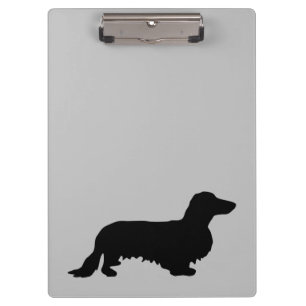 Carpeta De Pinza Dachshund Pelo Largo - Silueta 1