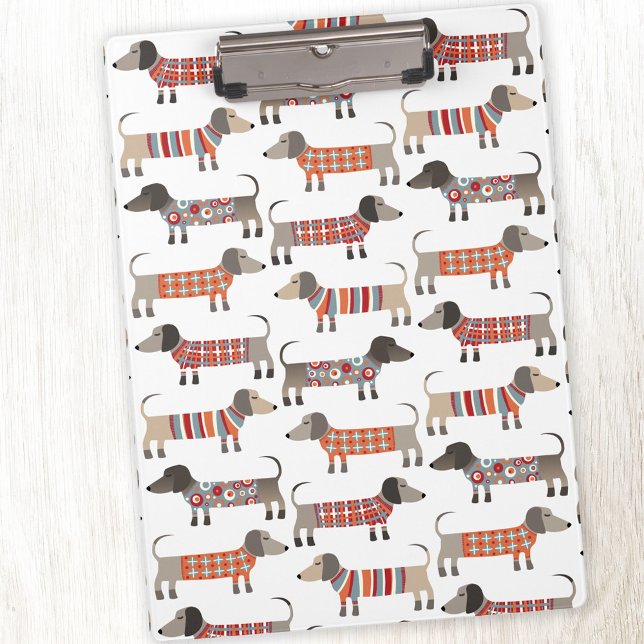 Carpeta De Pinza Dachshund Wiener Sausage Dog (Dachshund Wiener Sausage Dog clipboard)