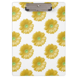 Carpeta De Pinza Daisy gerbera amarilla