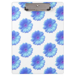 Carpeta De Pinza Daisy gerbera azul