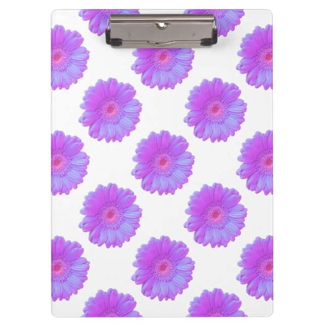 Carpeta De Pinza Daisy gerbera morada (Anverso)